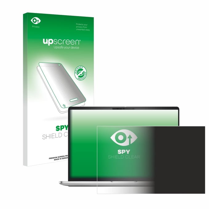 upscreen - privacy screenprotector voor Dell Pro 16 Plus PB16250 - Folie Beschermfolie Blauwlichtfilter