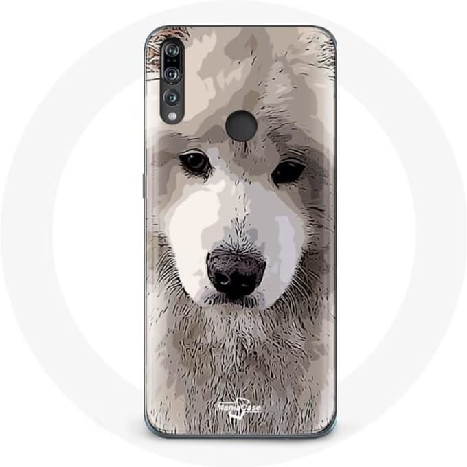 Coque - Huawei - P30 Lite - Gris - Samoyède - Protection Rigide gris