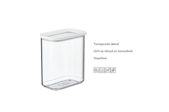 Mepal Modula bewaardoos – 2000 ml – Voorraaddoos – Wit
