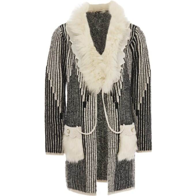 Faina Vest Dames zwart en wit
