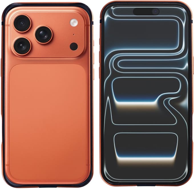 Rixus Crash Guard Case For Apple iPhone 17 Pro Orange