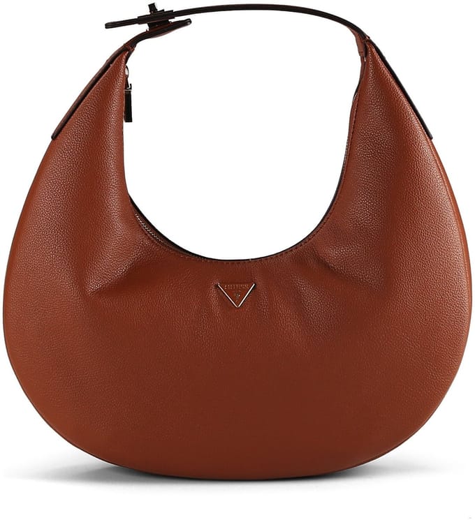 GUESS schoudertas Evie Hobo Bag Cognac bruine