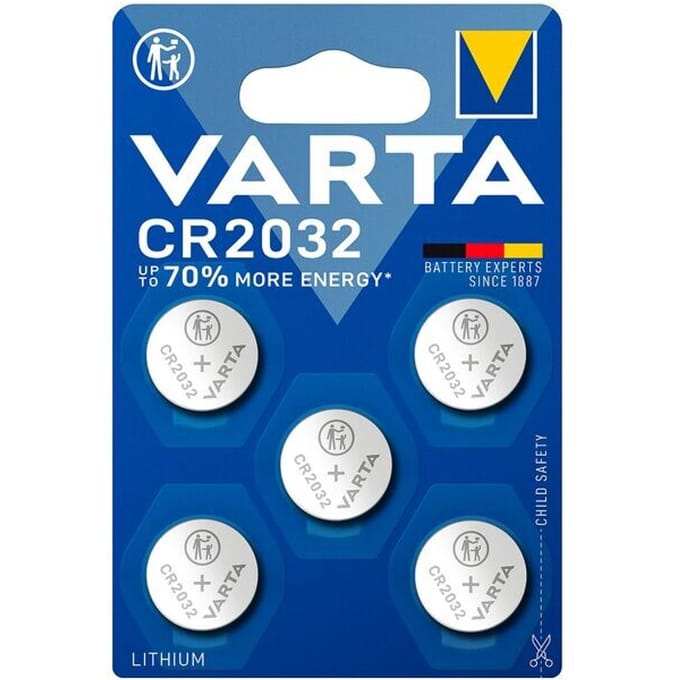 knoopcel VARTA Professional Electronics CR2032, spanning 3 V, capaciteit 230 mAh, lithium, 5 stuks