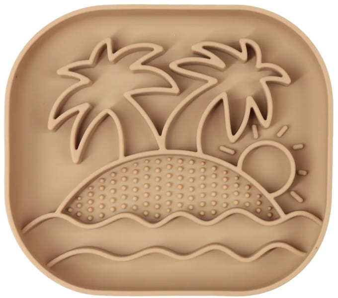 Bloom - Slowfeeder - Palm - Taupe - Hond - Anti Schrokbak
