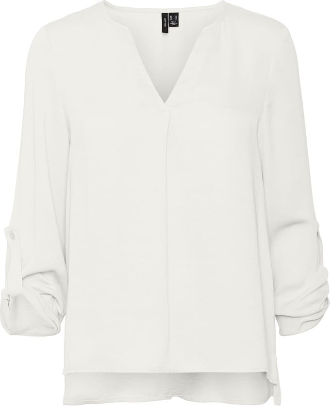 VERO MODA VMWILMA V-NECK FOLD-UP TOP NOOS Dames - Maat XS