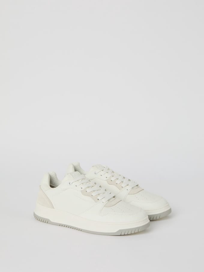 Björn Borg T2700 Dames Sneakers Laag - Witte Sneaker - Vrouwen Schoen - Wit/Wit - Maat 37