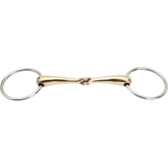 Mors 2 ringen voor paard met articulerende scharnier gb HORKA