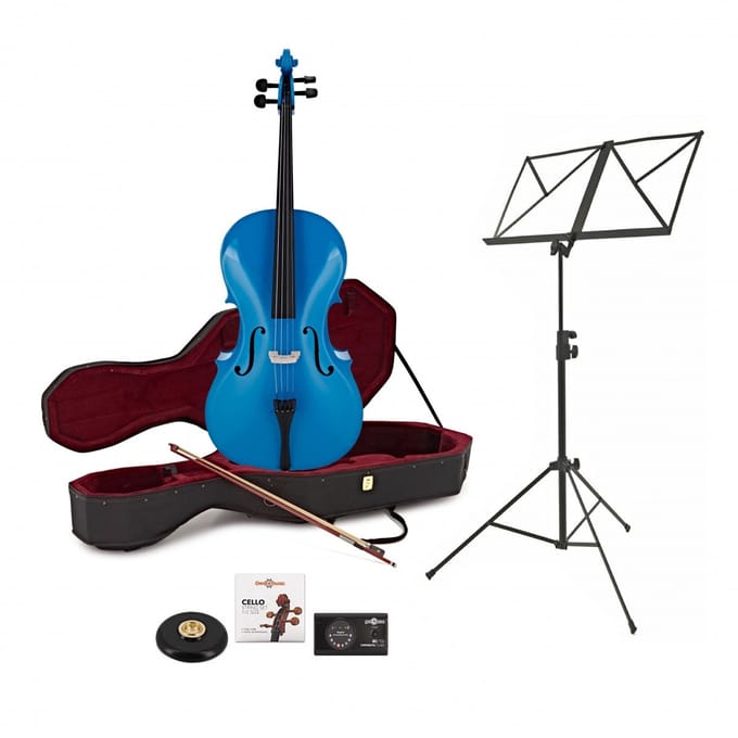 1/4 Studentencello + Beginnerspakket, Blauw