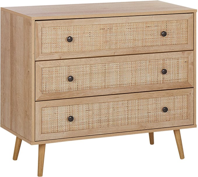 PONCA - Commode - Lichte houtkleur - Vezelplaat