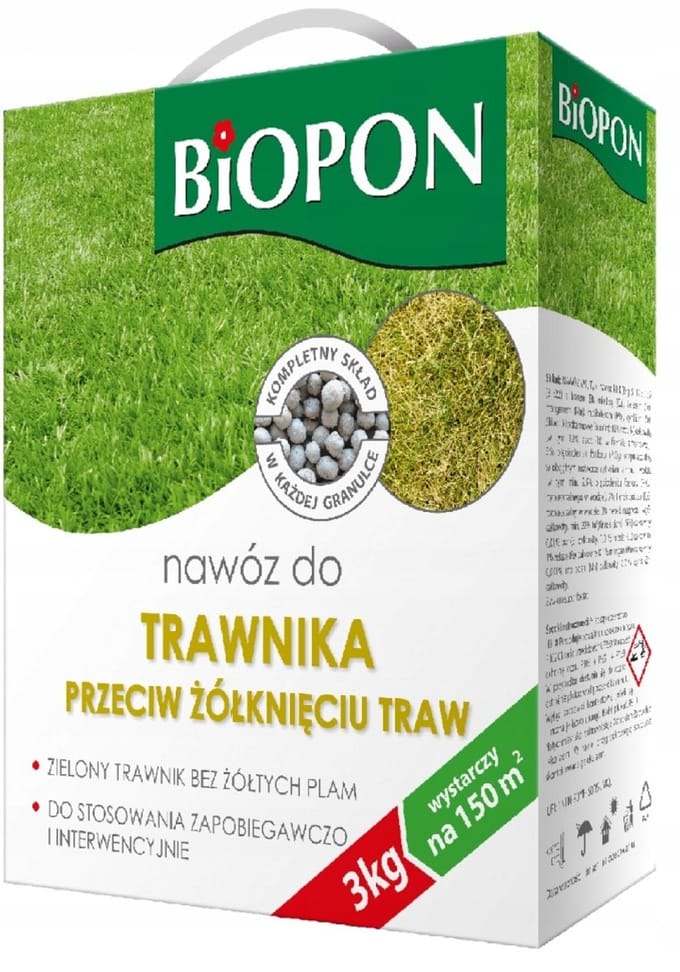 Bros Biopon Serie - Gazonmest - Anti-geel - 3 kg