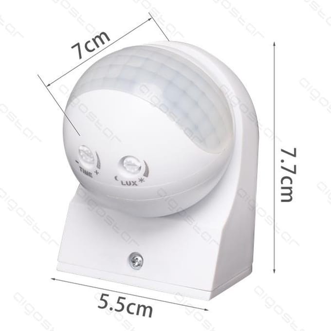 LED Bewegingssensor Opbouw - Pir Infrarood - 230V (Max 400W)