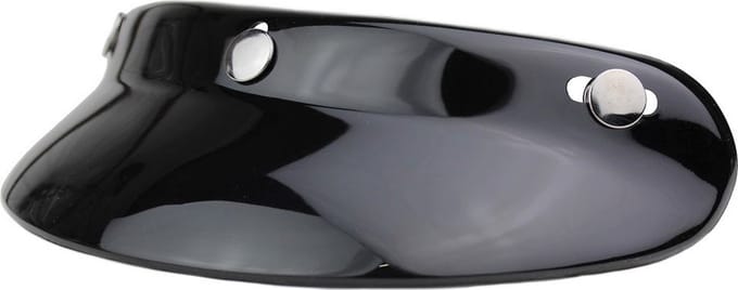 BHR Zonneklep voor Scooter Helm - Motor Scooter Brommer | Stevig - Glans Zwart