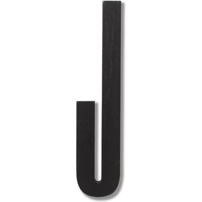 DESIGN LETTERS - Houten letters - zwart - J