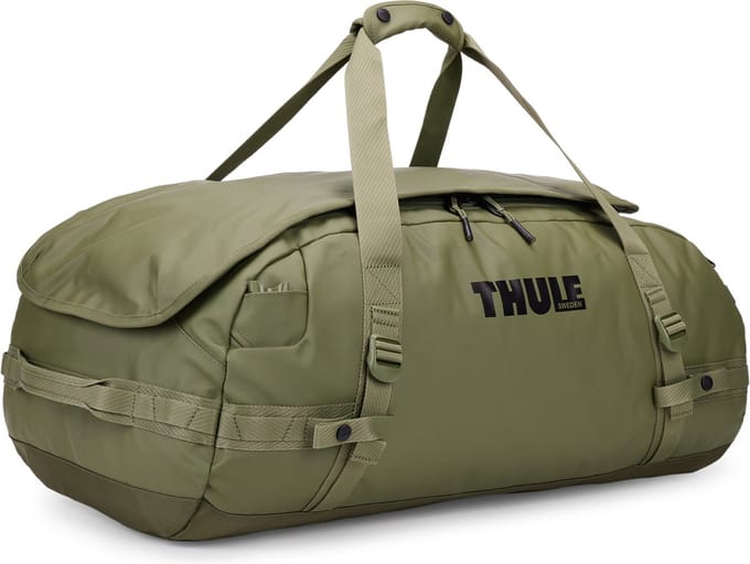 THULE Reistas Rugzak Chasm Recycled Duffel 70L Olivine Groene
