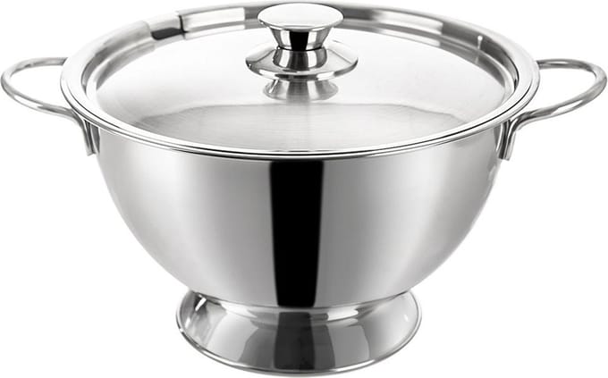 Soepterrine Edelstaal met Deksel 4,5 l - Soepkom - Soeppan