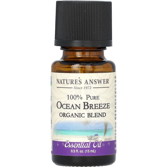 Nature'S Answer, Organic Essential Oil Blend, 100% Pure Ocean Breeze, 15 Ml (0.5 Fl Oz)