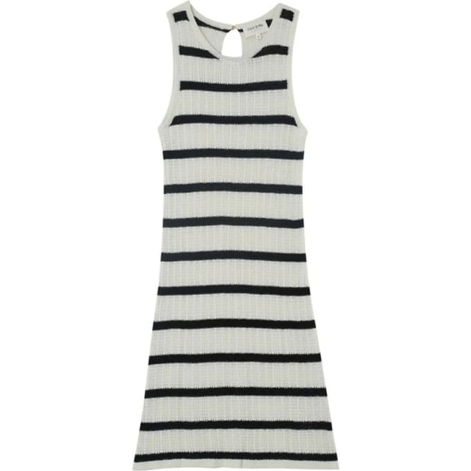 Wit zwart gehaakte midi-jurk Mousse - Grace & Mila