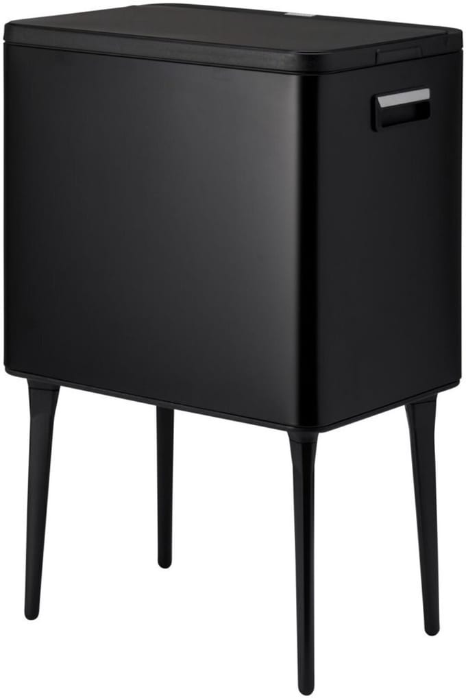 Excellent Houseware Afvalbak 35L Metaal/Zwart