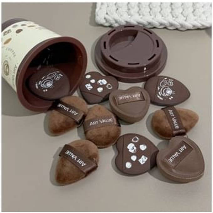 Art Value - Coffee Mini Powder Puff - Make-upspons