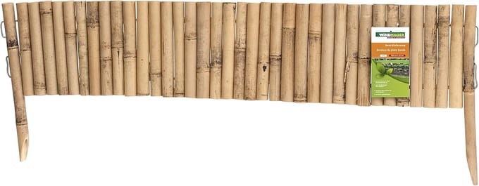 Flexibele Bamboe Graskant Voor Tuinbedden - Natuurlijke Afbakening