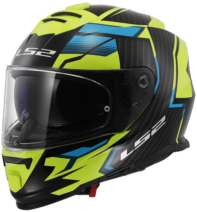 LS2 FF800 Storm II Tracker Zwart H-V Geel Integraalhelm - Helm