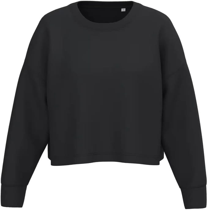 Dames cropped sweatshirt met ronde hals Proact