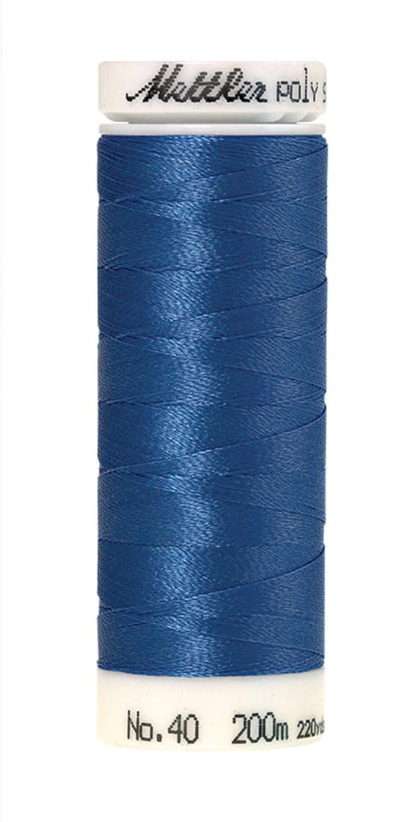 Mettler borduurgaren - Blauw - Nr 3710 - Polysheen - 200 meter
