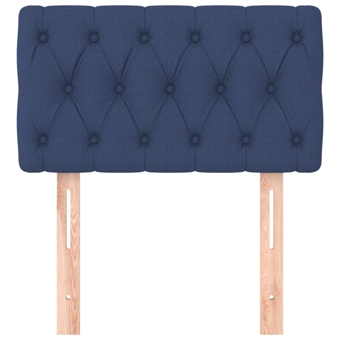 vidaXL - Hoofdbord - 80x7x78/88 - cm - stof - blauw