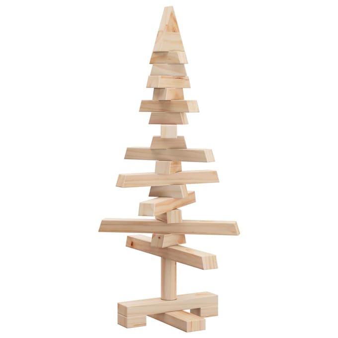 vidaXL - Kerstdecoratie - kerstboom - 60 - cm - massief - grenenhout