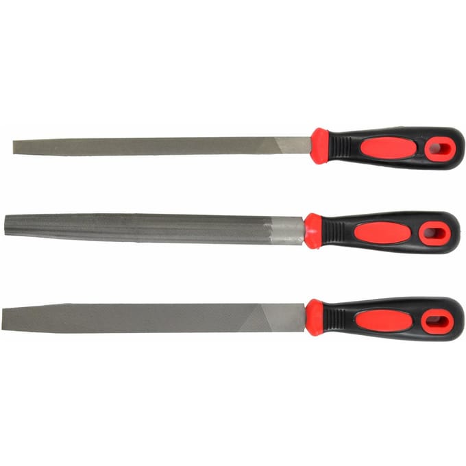 AWTOOLS Professionele Vijlenset - 3 Stuks - Ergonomische Handgrepen - Voor Metalen