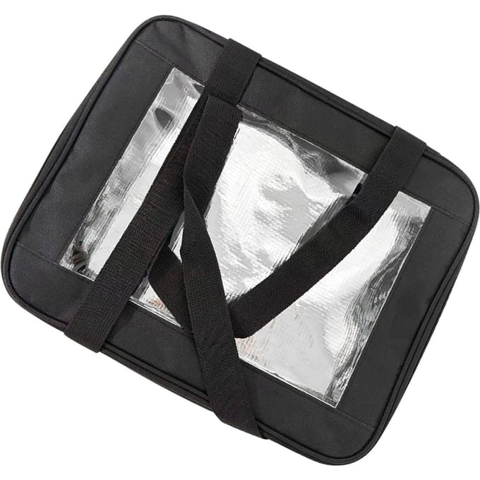 Sac Isotherme Alimentaire Empilable Portable avec Couvercle Poignées pour Aliments Chauds Froids gray