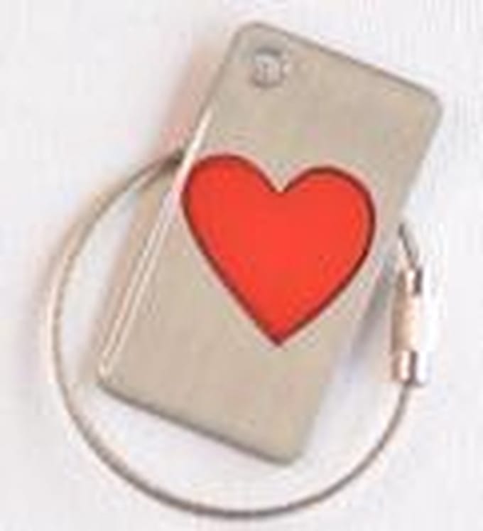 Misjuba - lost item - gevonden verloren - Sleutelhanger - Hart met QR-code