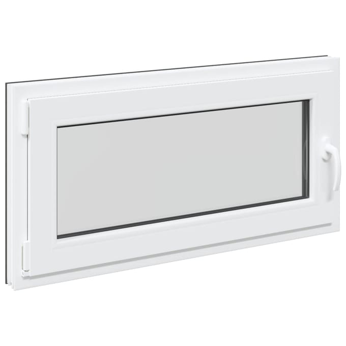 vidaXL - Kleur - binnenkant - kelderraam - Wit - RISOR - 100 - x - 50 - cm