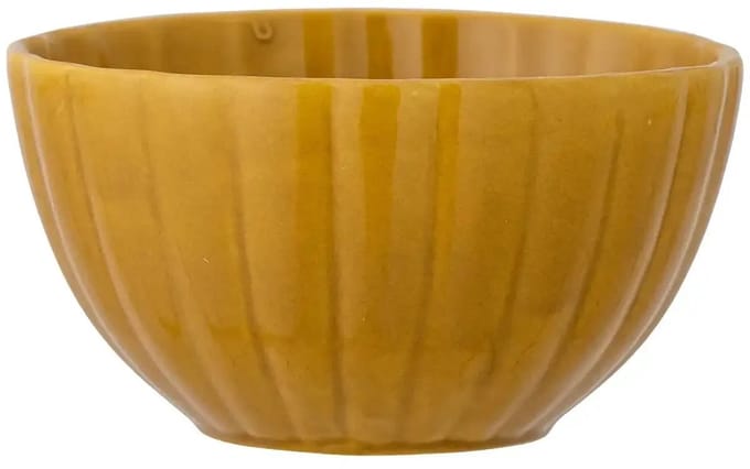 Bloomingville Schaal aardewerk geel Latina 12cm