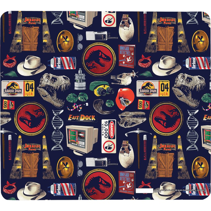 Jurassic Park Retro Icons Gaming Mouse Mat - Small
