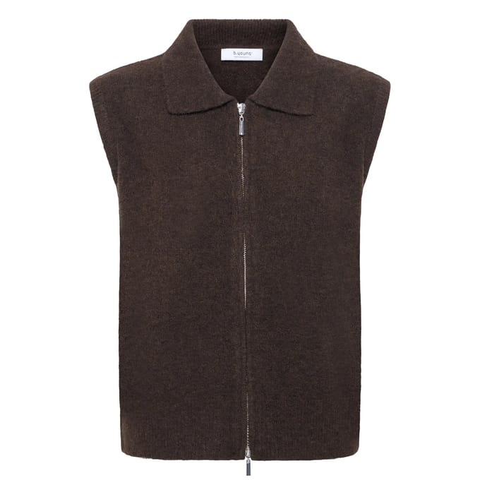 b.young - BYOMEA ZIPPER SLIPOVER - Dames - Gebreide truien