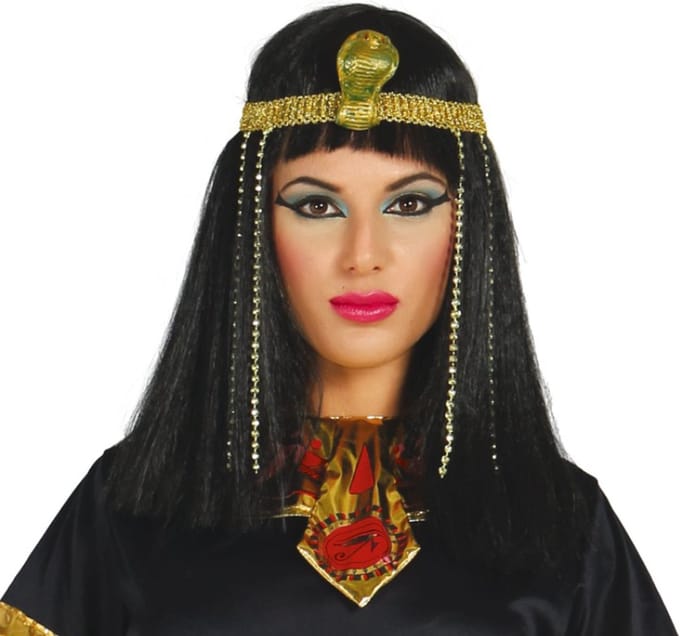 Fiestas Guirca - Pruik Egyptische prinses diadeem