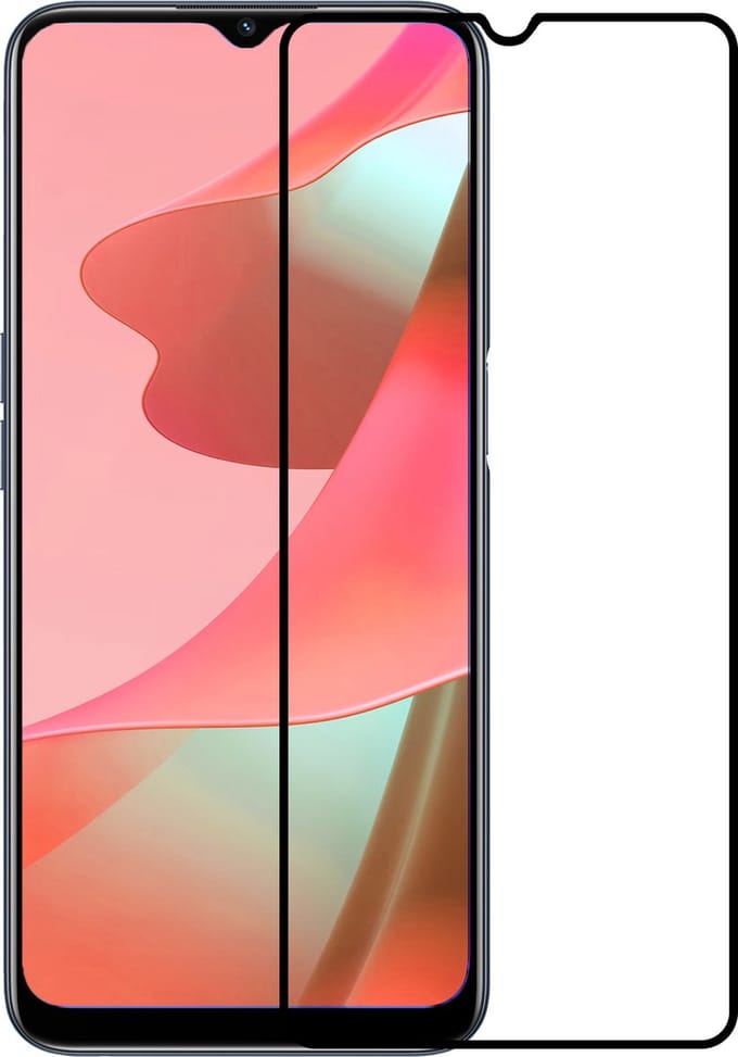 Screenprotector - Geschikt voor OPPO A16s - Full Cover - Beschermglas - Gehard Glas - Tempered Glass - Screen Protector