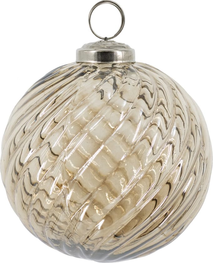 HomeBound by KY | Glazen kerstbal brons | 10x10x10cm | kerstbal