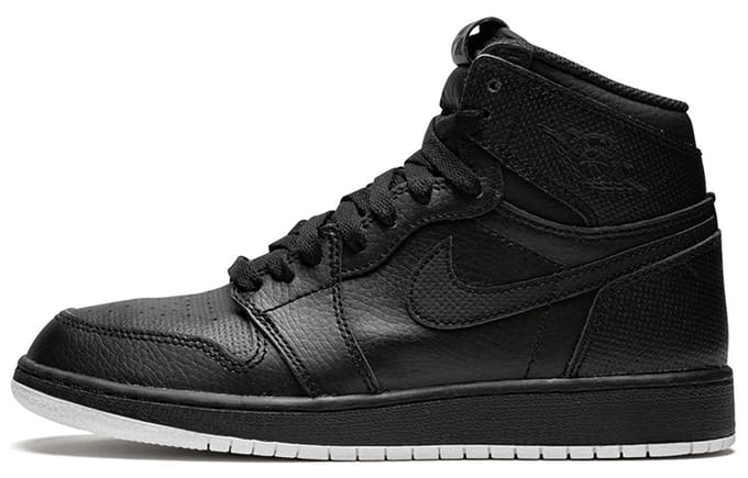 Jordan 1 Retro High OG GS Zwart Geperforeerd 575441-002 40