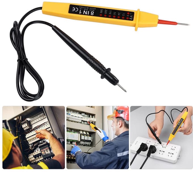 Digitale Spanningsmeter voor Gelijk- en Wisselspanning tot 500V