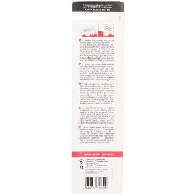 Swissdent - Toothbrush Whitening Trio Soft 2 + 1 FREE (bílý + růžový + šedý) -