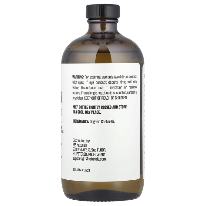 M3 Naturals, Castor Oil + Body Wrap Kit, 500Ml(16.9Fl Oz) gray