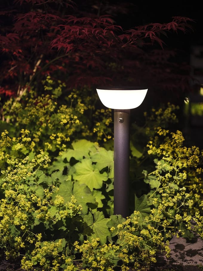 Luxform - Hybrid, 1x Lawton pathlight, 45/300LM, black, 1xPDQ