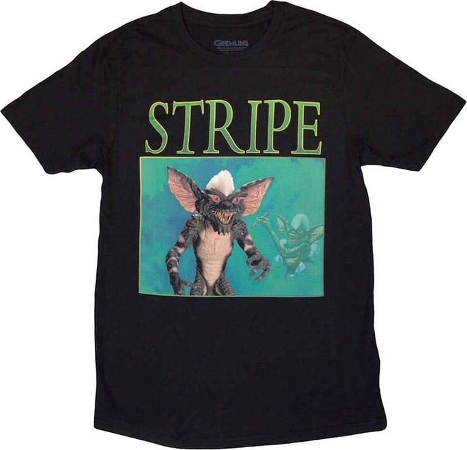 Gremlins - Stripe Homage Heren T-shirt - S - Zwart