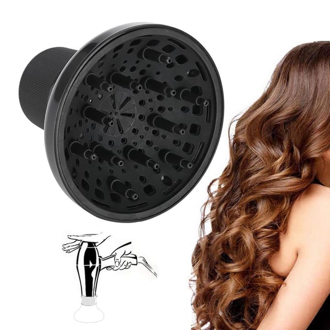 Haardroger Haarkapper Diffuserkap Krultang Styling Haarkapper Salon Accessoire black