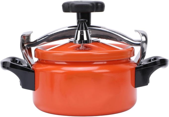 Snelkookpan - Grote pan - Snel koken - Dubbele bodem - 2 liter - Oranje