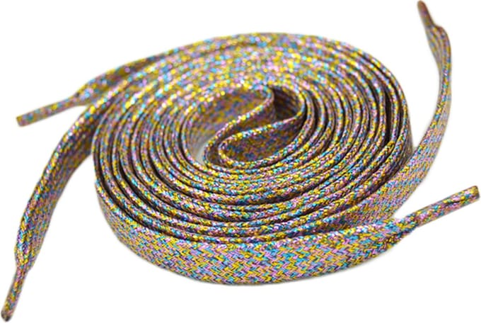 DW4Trading Sneaker Schoenveters Kleurrijk Goud - 100 cm - 1 Paar