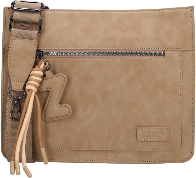 Zebra Trends Rosalyn Schoudertas - Crossbody - Dames - Bag Charm - Zand