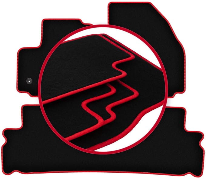 CARLUX-RED automatten voor: Ford Galaxy MK2 minivan (2012-2015)